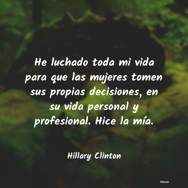 frases de Hillary Clinton