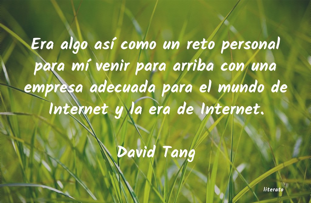 frases de David Tang