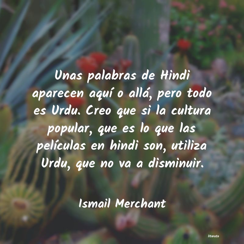 frases de Ismail Merchant