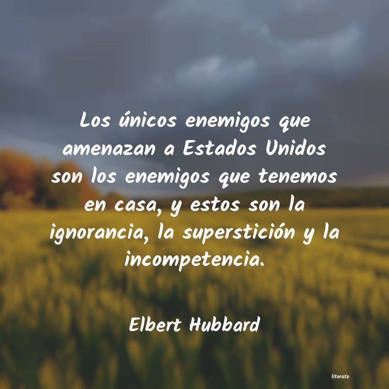 frases de Elbert Hubbard