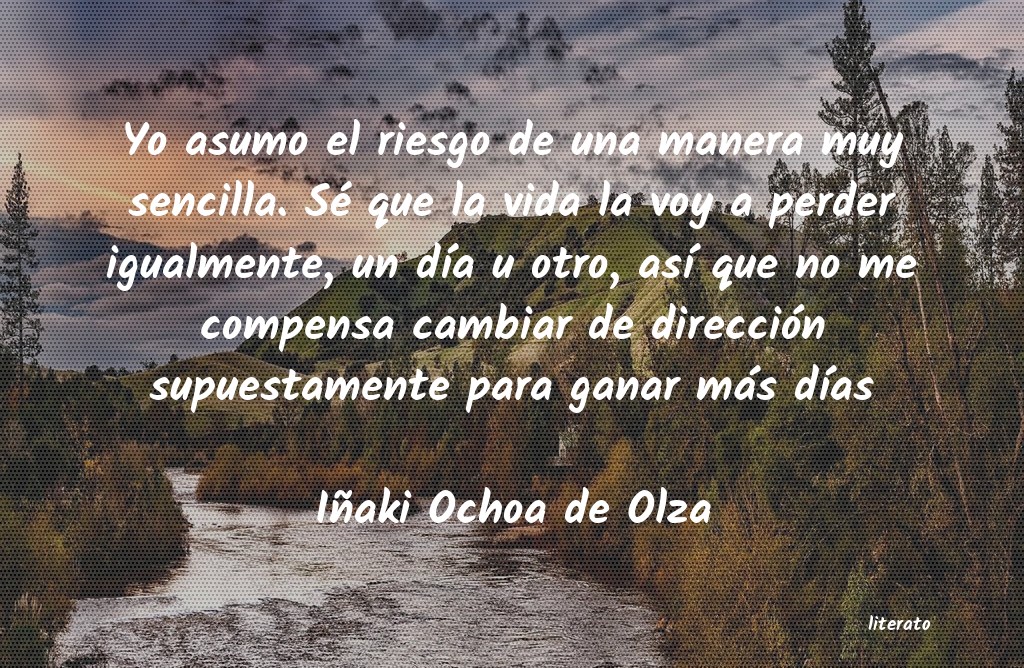 Frases de Iñaki Ochoa de Olza