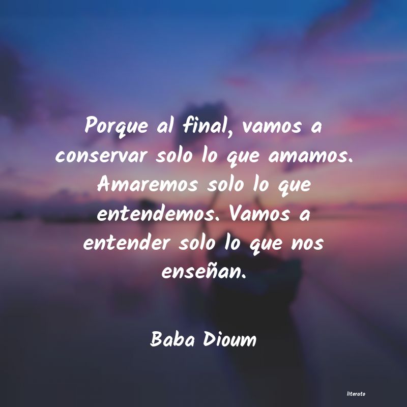 Frases de Baba Dioum