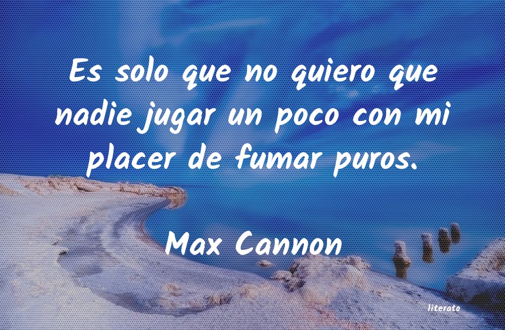 Frases de Max Cannon