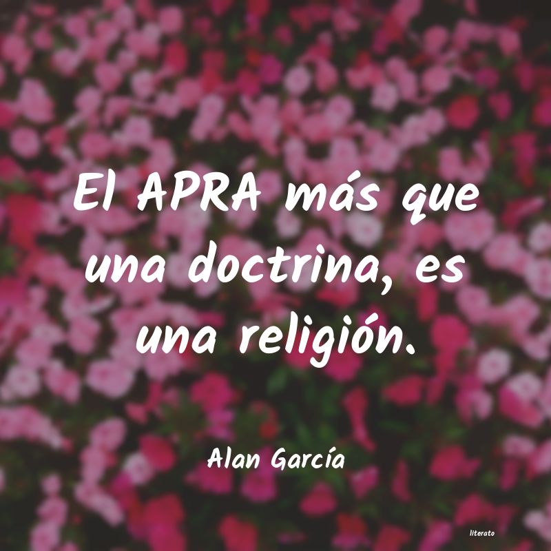 frases de Alan GarcÃa