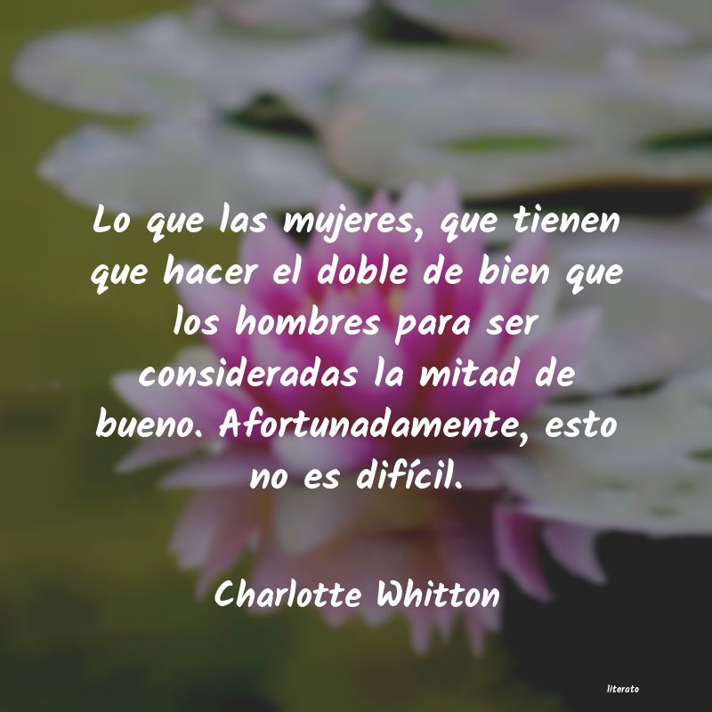 Frases de Charlotte Whitton