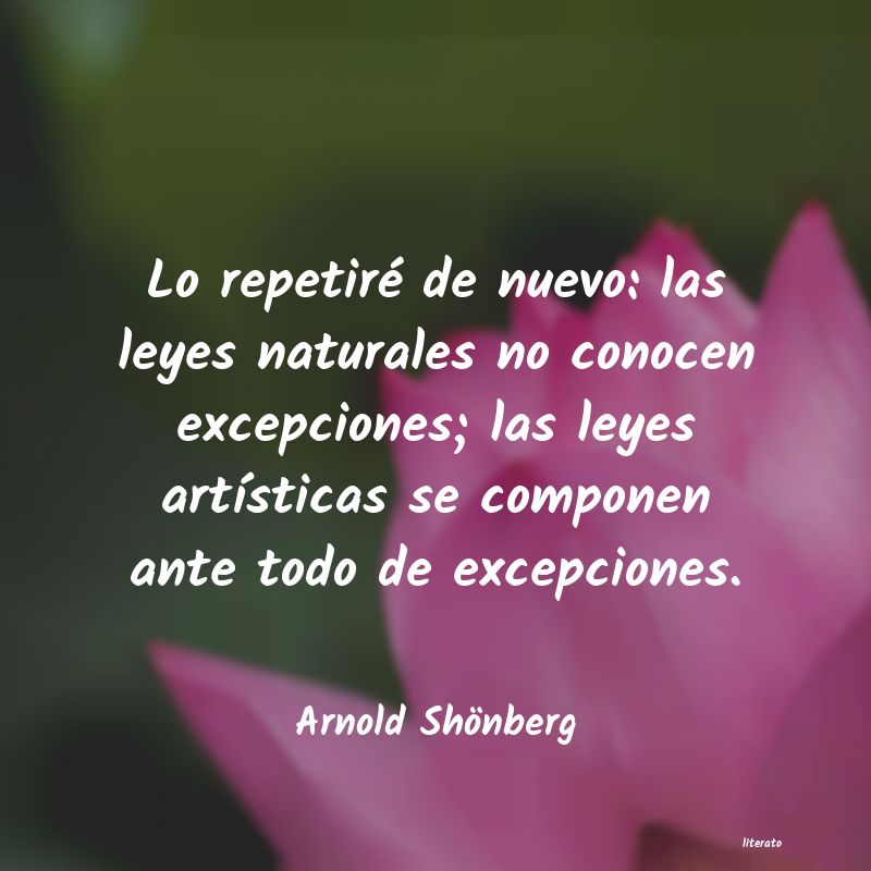 Frases de Arnold Shönberg