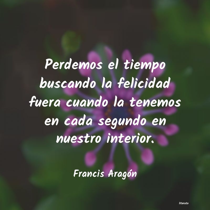 Frases de Francis Aragón