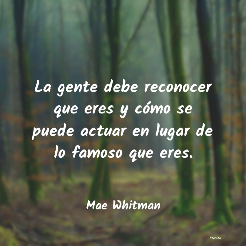 Frases de Mae Whitman