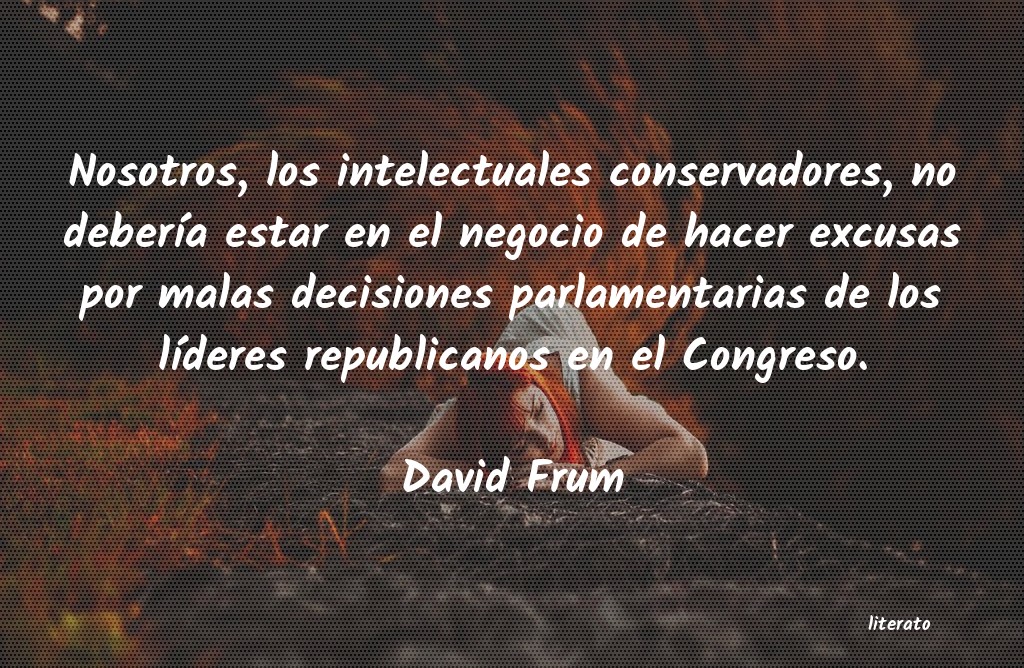 Frases de David Frum