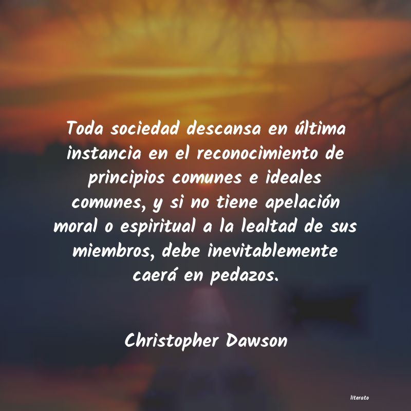 Frases de Christopher Dawson