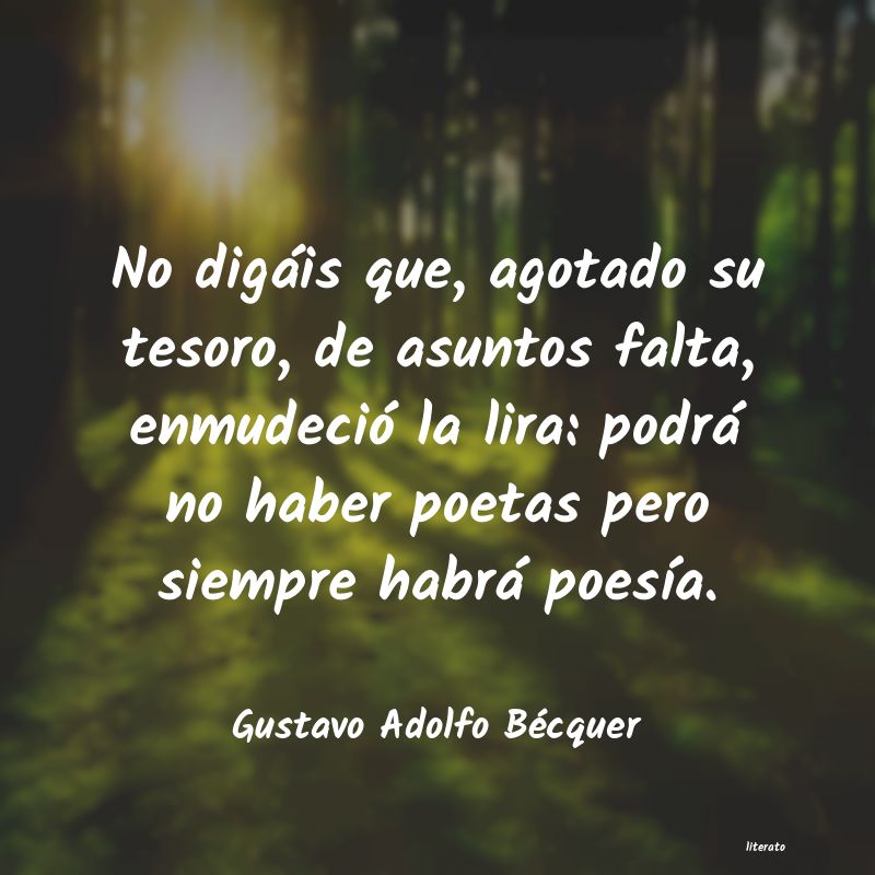 Frases de Gustavo Adolfo Bécquer