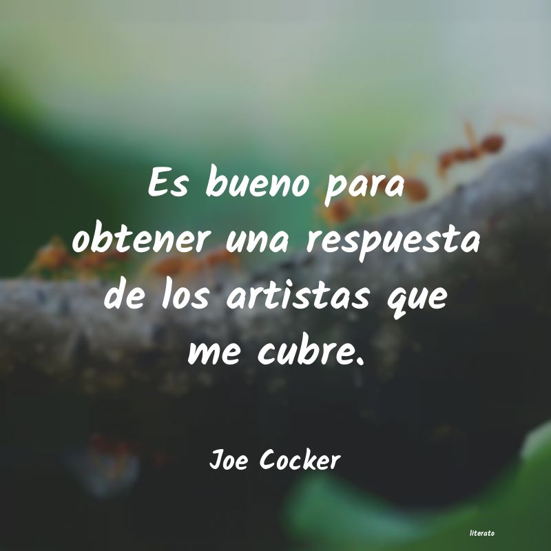 Frases de Joe Cocker