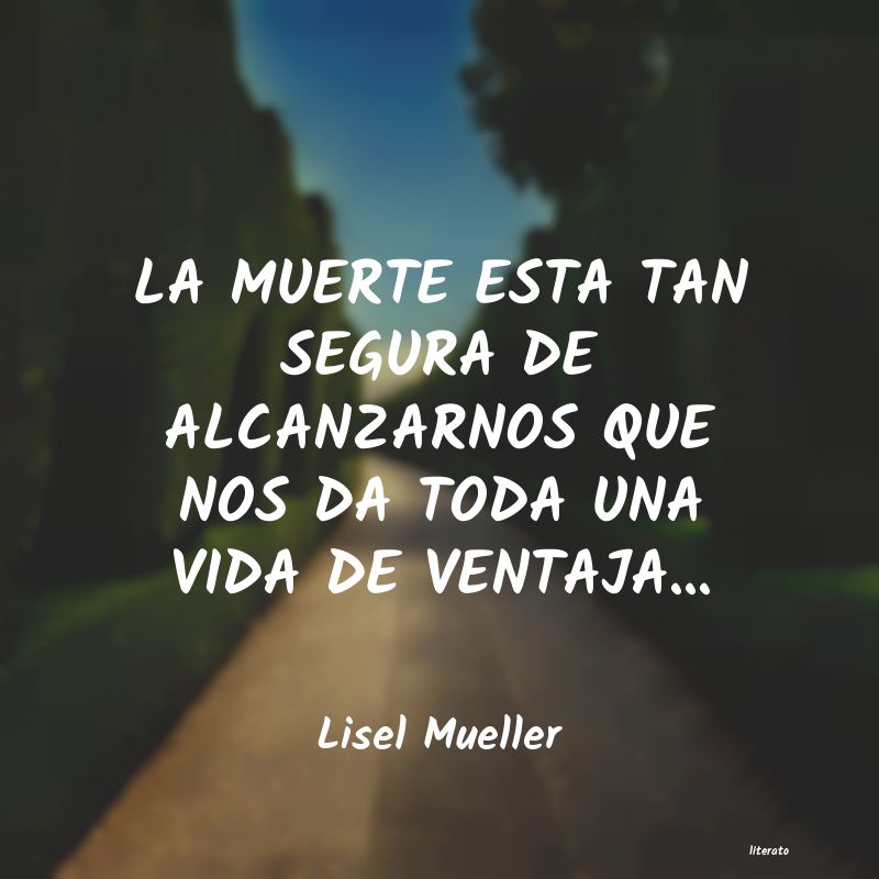 Frases de Lisel Mueller