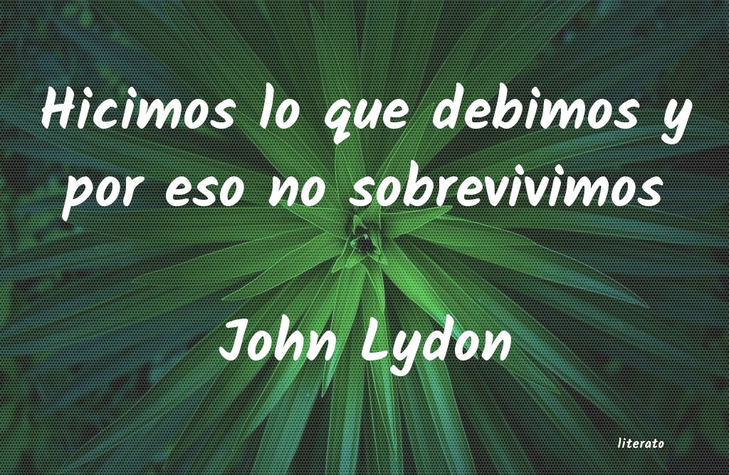 frases de John Lydon