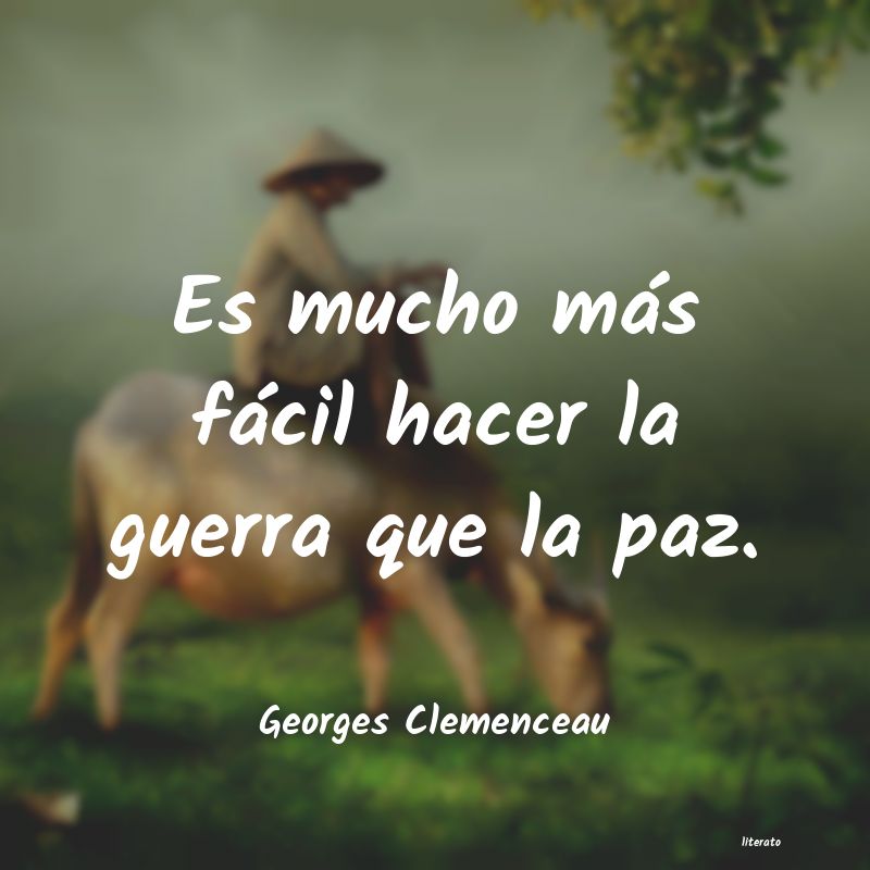 Frases de Georges Clemenceau