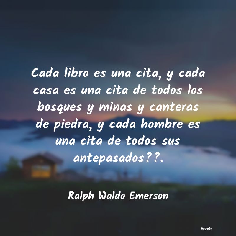 Frases de Ralph Waldo Emerson