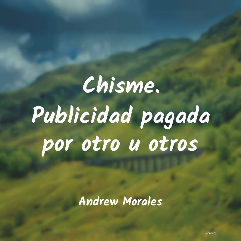 Frases de Andrew Morales