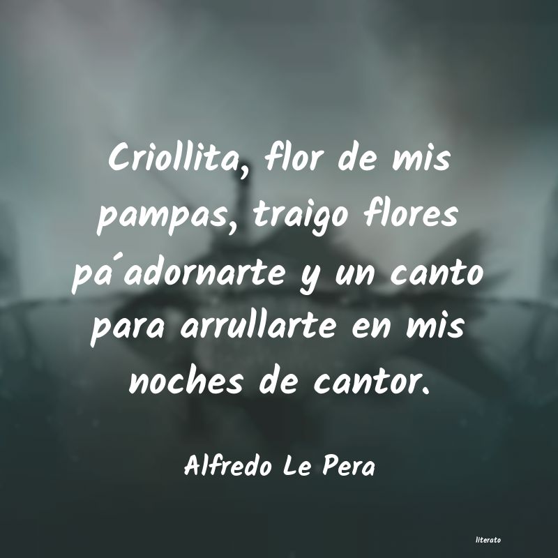 poemas de alfredo le pera