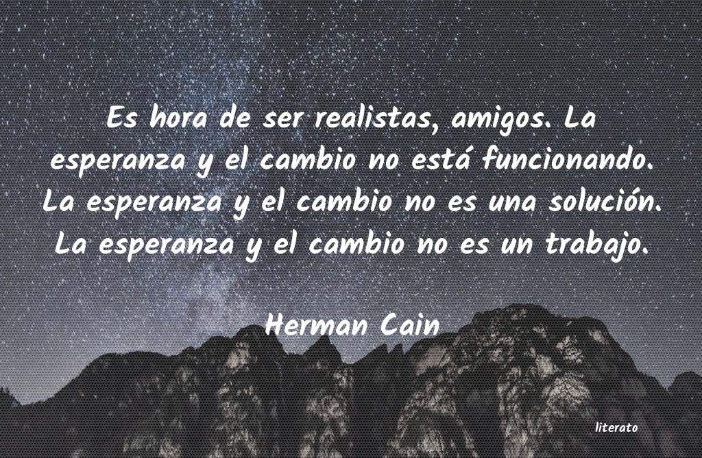 frases de Herman Cain