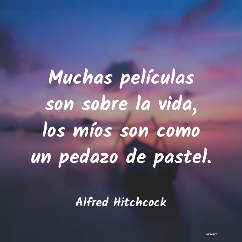 Frases de Alfred Hitchcock