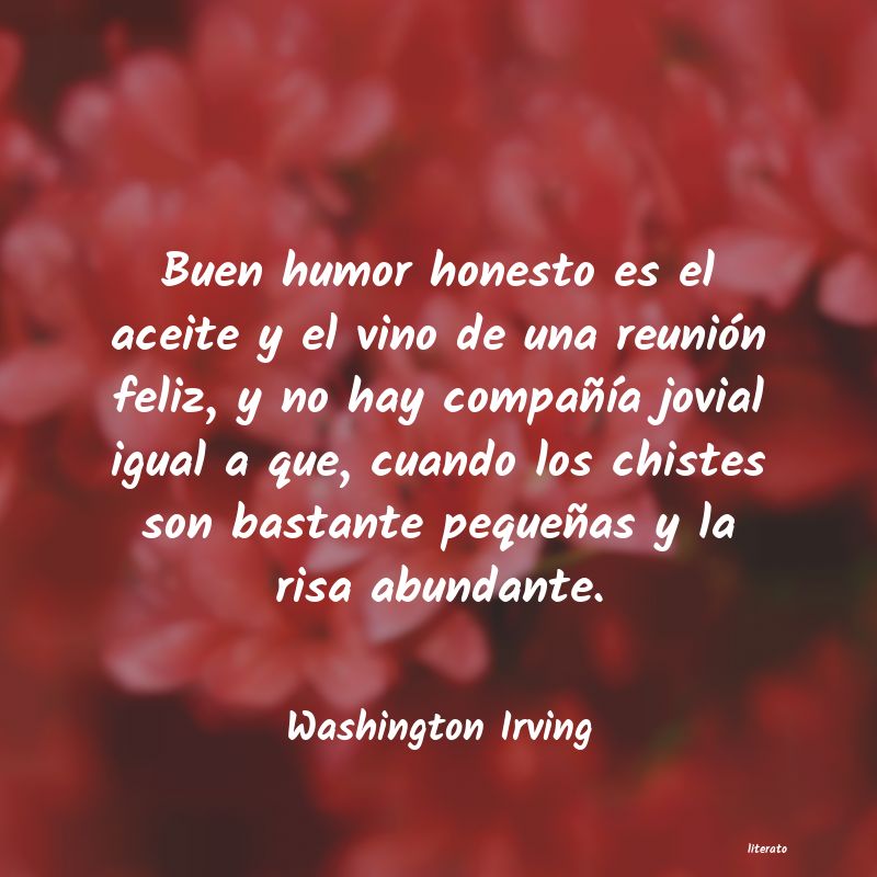 frases de Washington Irving