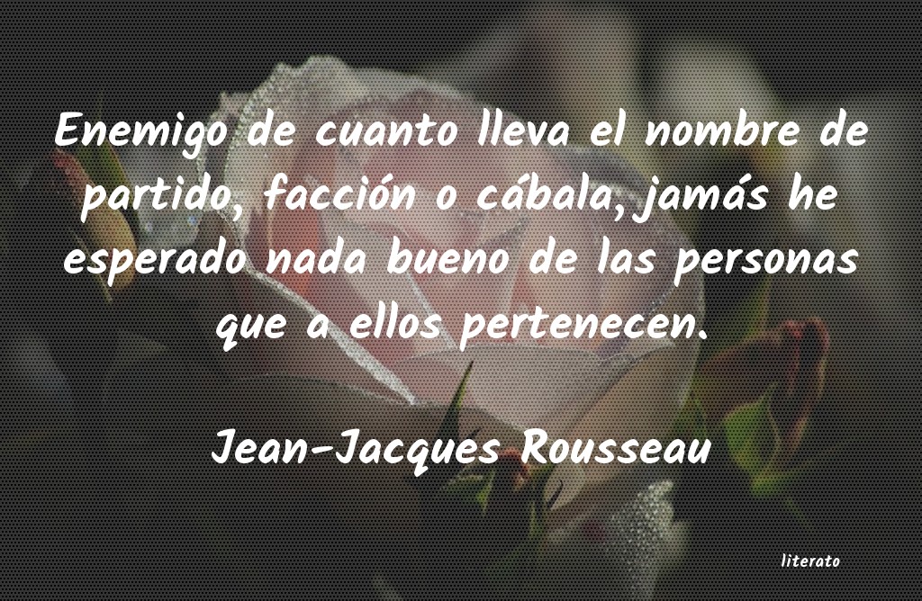 frases de Jean-Jacques Rousseau