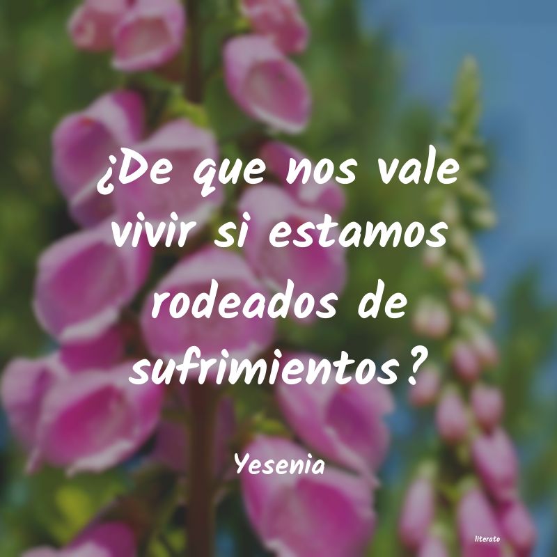 Frases de Yesenia