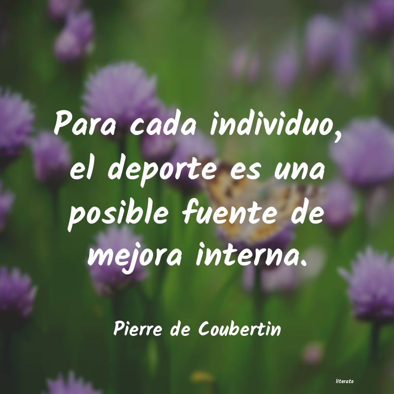 Frases de Pierre de Coubertin