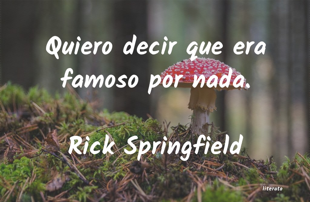 Frases de Rick Springfield