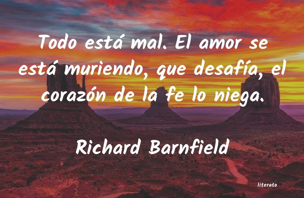 Frases de Richard Barnfield