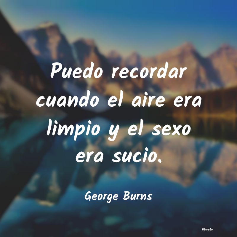 frases de George Burns