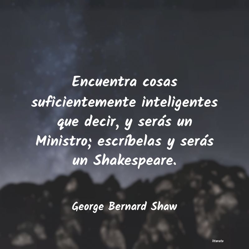 george bernard shaw sola una tragedia