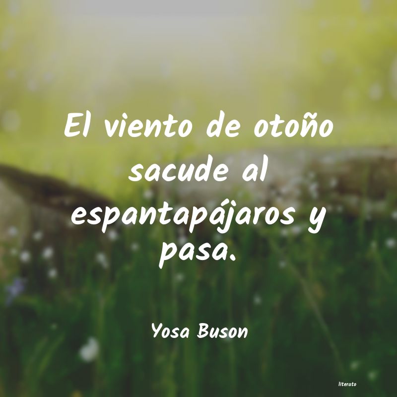 frases de Yosa Buson