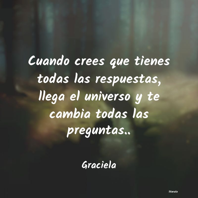 frases de Graciela