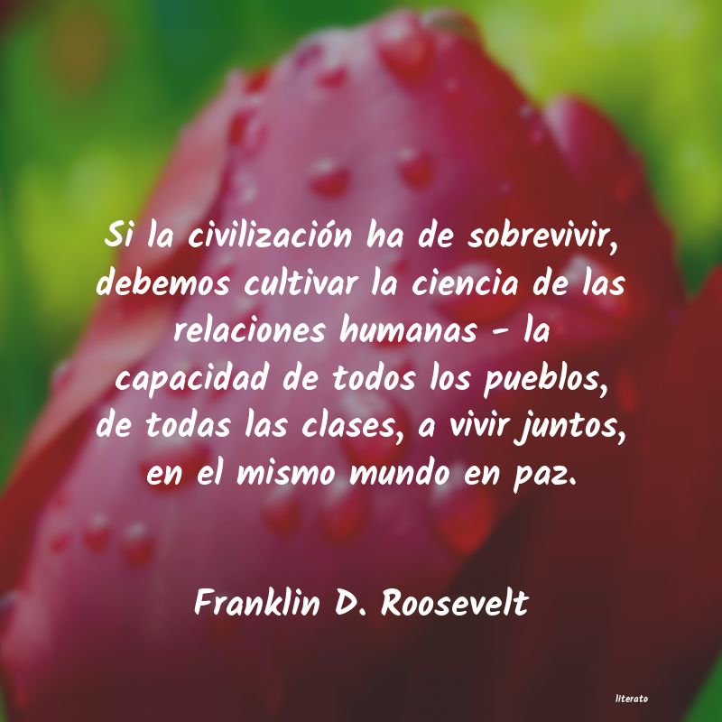 Frases de Franklin D. Roosevelt