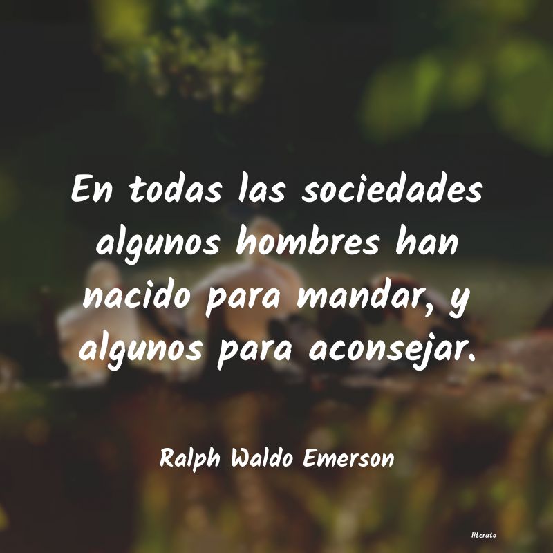 Frases de Ralph Waldo Emerson