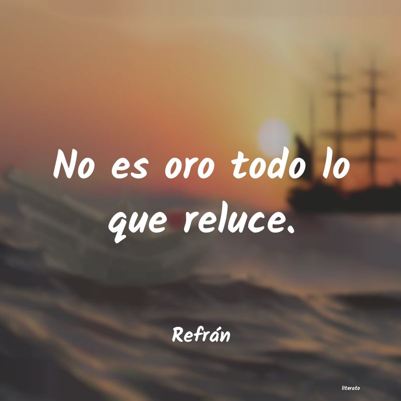 Frases de Refrán