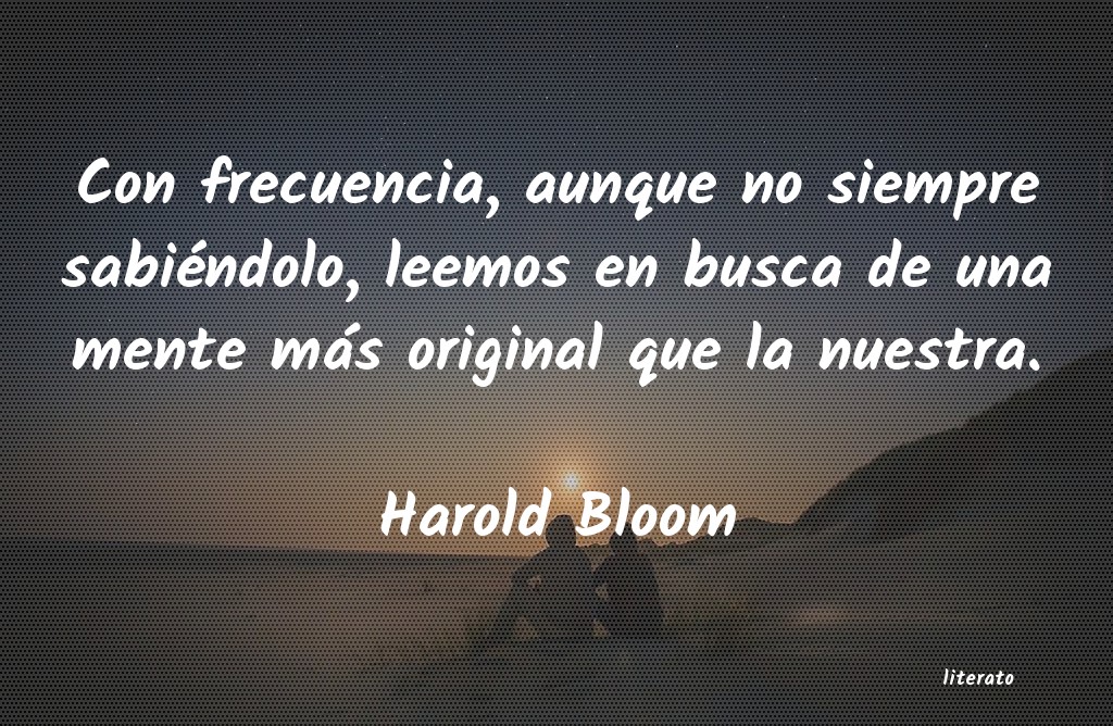 Frases de Harold Bloom