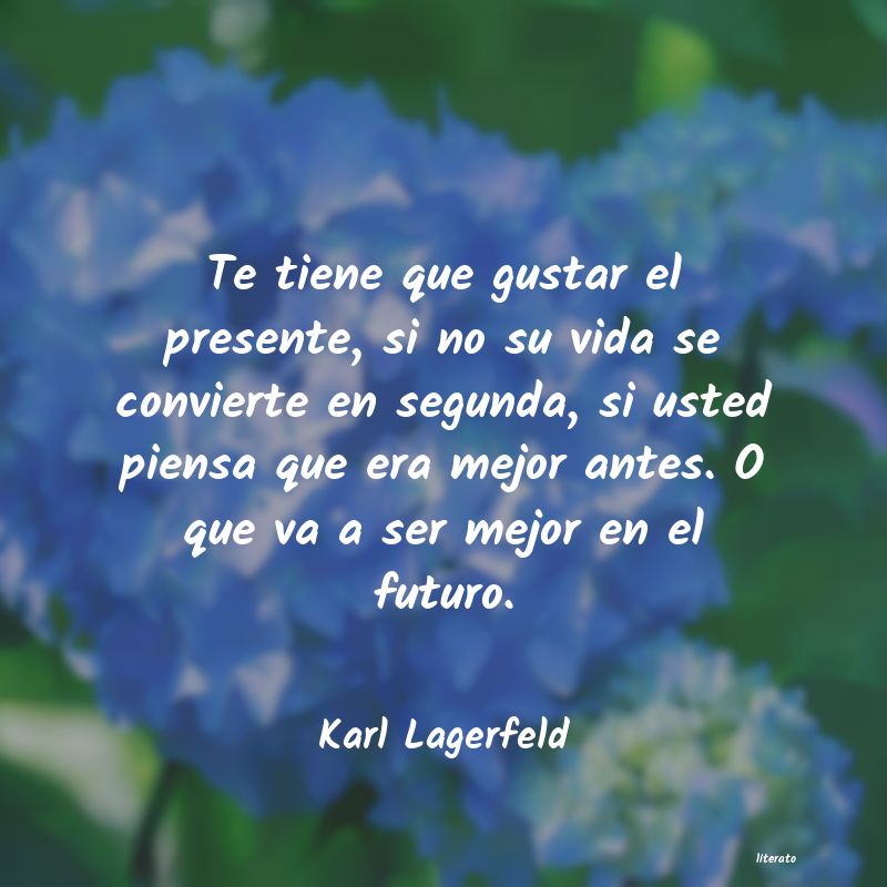 frases de Karl Lagerfeld