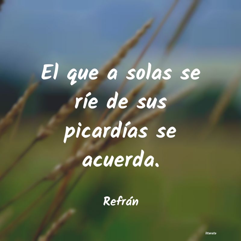 Frases de Refrán