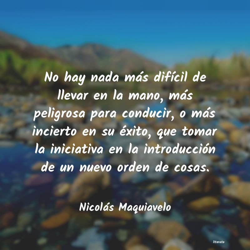 Frases de Nicolás Maquiavelo