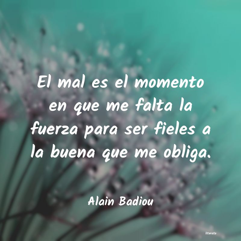 frases de Alain Badiou
