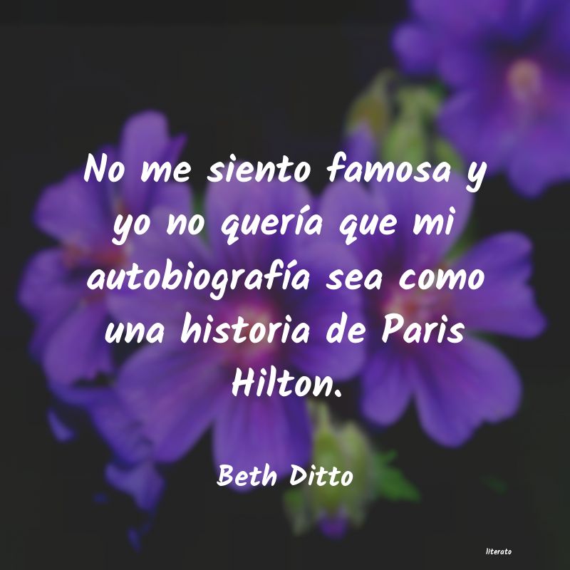 frases de Beth Ditto