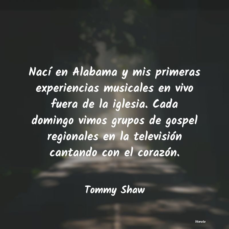 Frases de Tommy Shaw