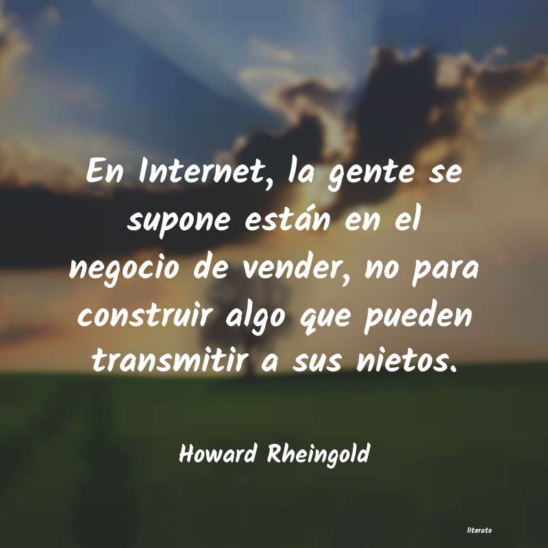 Frases de Howard Rheingold