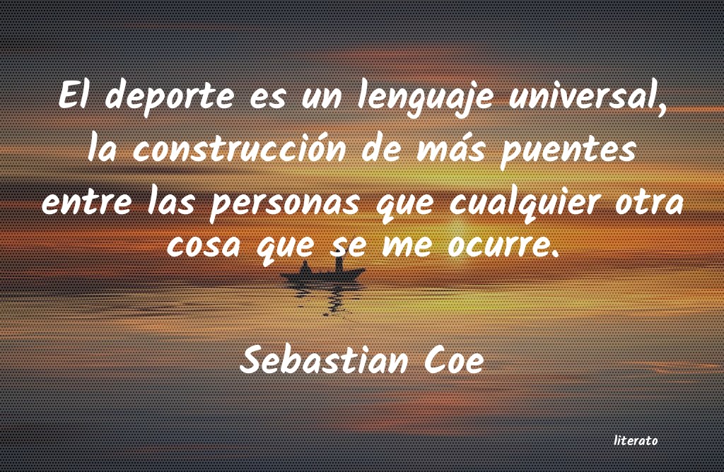 frases de Sebastian Coe