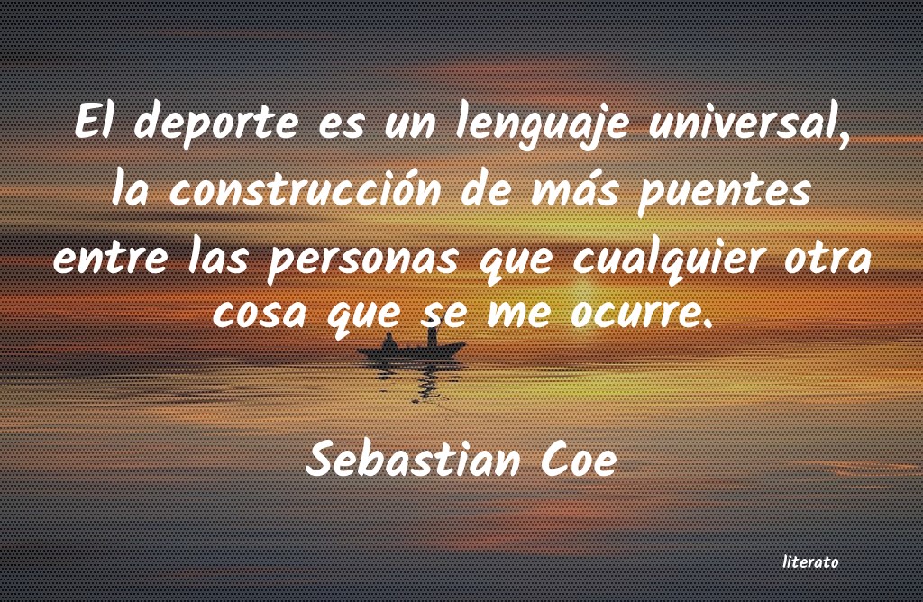 Frases de Sebastian Coe