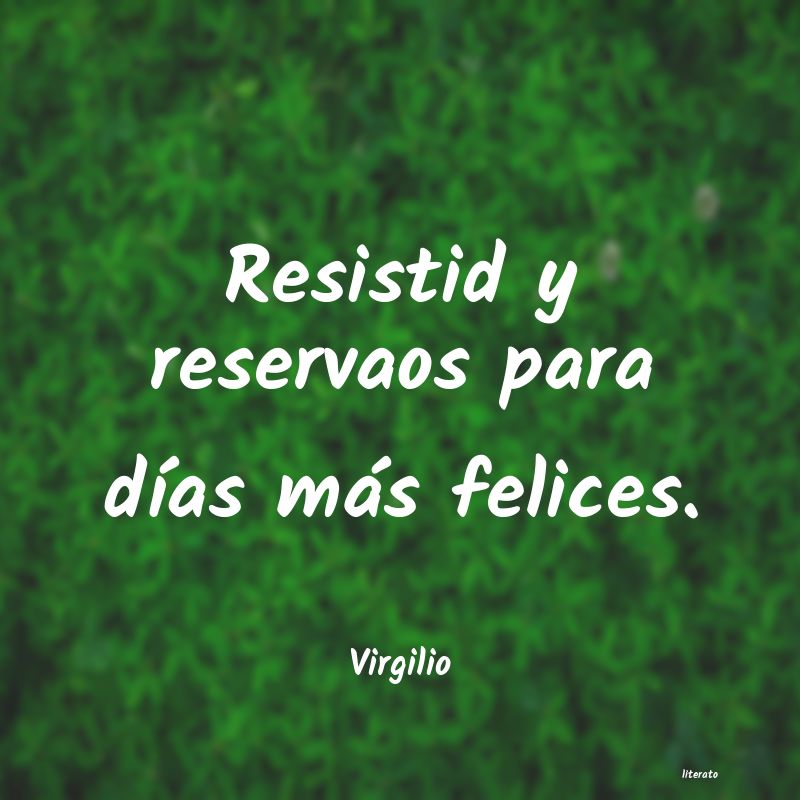 frases de Virgilio