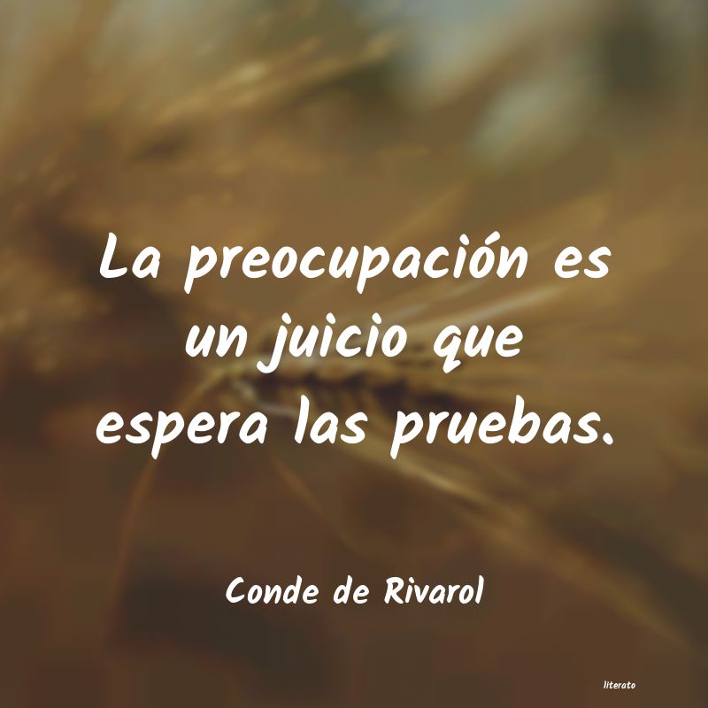 frases de Conde de Rivarol
