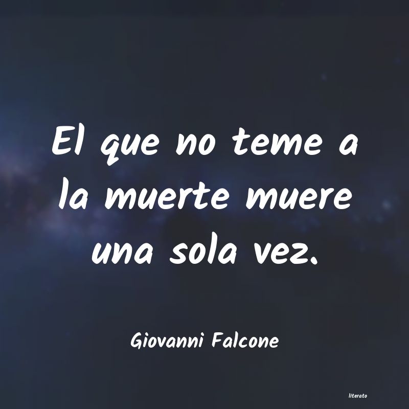 frases de Giovanni Falcone